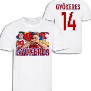 Viktor Gyökeres spelare t-shirt sportströja Sweden Arsenal Sverige