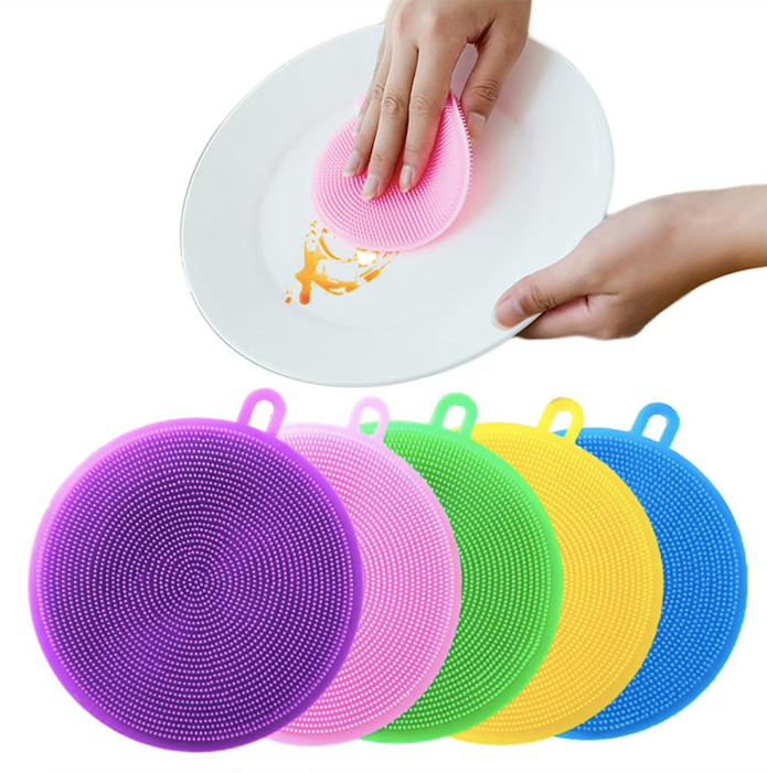 2-pack Disksvamp i silikon - Magnic Silicone Dish Sponge Washing