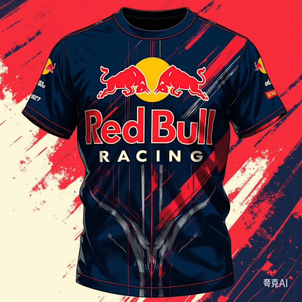 2025 mäns exklusiva sommarmärke Red Bull kortärmad T-shirt Mode lös topp utomhus extremsport Red Bull cykeltröja