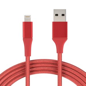2M Kabel iPhone Laddare Nylon Quick Charge Flera Färger