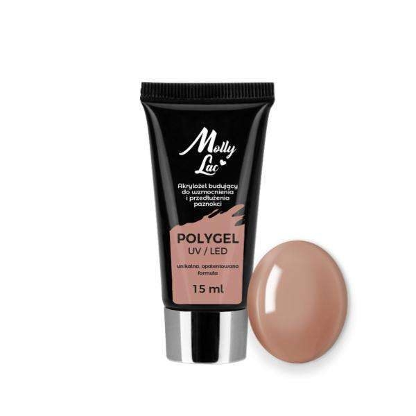 Polygel - Powder gel - Light brown 15ml - Akrylgel