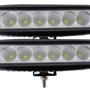 Led x2 18w 12 - 24V arbetsljus - backljus mini ledramp Flood