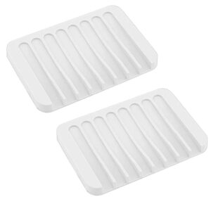 2-pack Tvålkopp i silikon med avrinning - Flera olika färger