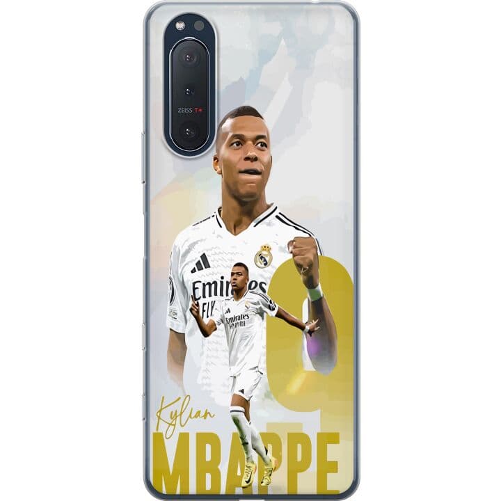 Sony Xperia 5 II Genomskinligt Skal Kylian Mbappé Real Madrid Frankrike La Ligas ledande målskytt snabb anfallare med explosivitet och världsklassniv