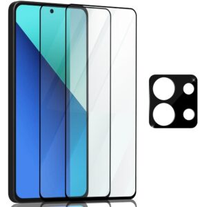 2-Pack Xiaomi Redmi Note 13 Pro Skrmskydd & 1-Pack linsskydd - Hrdat Glas 9H - Super kvalitet 3D