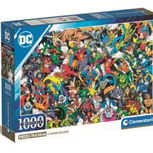 Pussel 1000 bitar CB High Quality Collection DC Comics Impossible, Clementoni