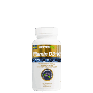Vitamin D3+K2 60 kapslar
