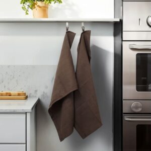 OlsenHome - Våfflade kökshanddukar 50x65cm - 2-pack Valnötsbrun