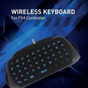 ORB Tangentbord för Playstation 4-kontroller Blå svartvitt