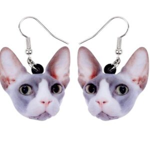 Örhängen SPHYNX Katt Nakenkatt Cat Kattras Animal