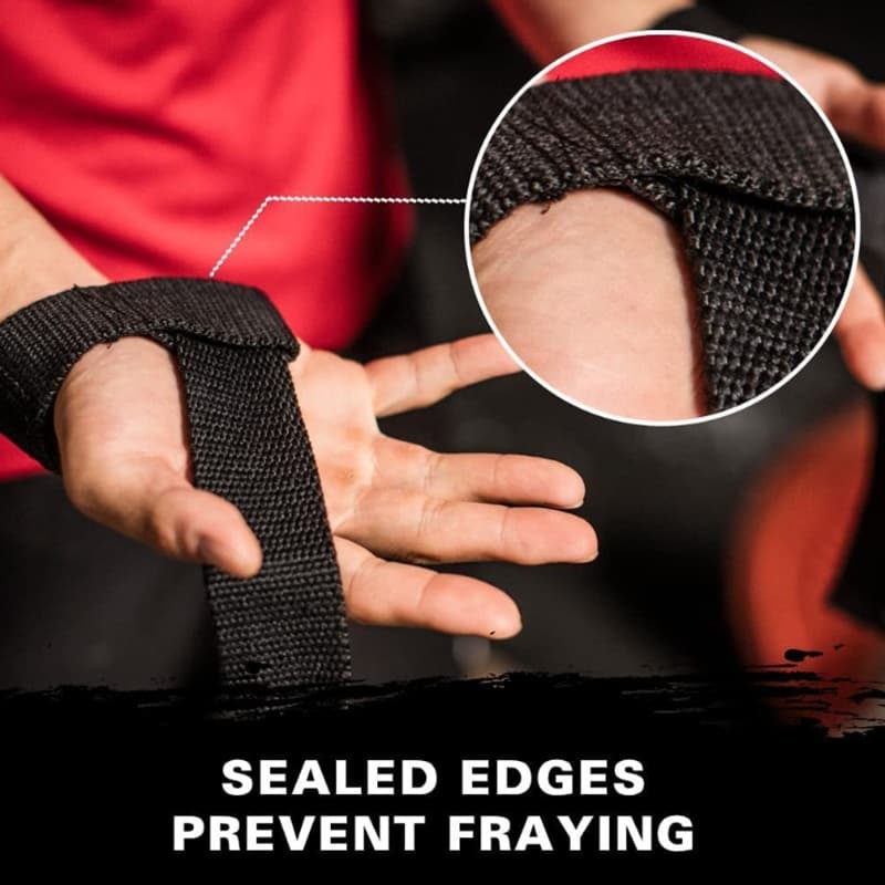 Tyngdlyftande handledsremmar Styrketräning Justerbara halkfria Gym Fitness Lyftremmar Handledsstöd Sports Grip Band