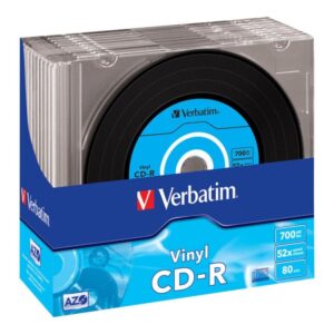 Verbatim Data Vinyl - 10 x CD-R - 700 MB 52x - tunt CD-fodral