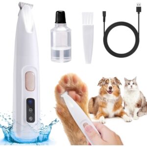 Ny Uppgradering Pet Micro Precision Trimmer Hundtass Trimmer med LED-ljus