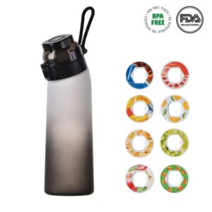 OBOSOE Air-Up Luftvattenflaska 700ml –8 Smakkapslar | Sockerfri & Aromatisk | Gradient med Suprör