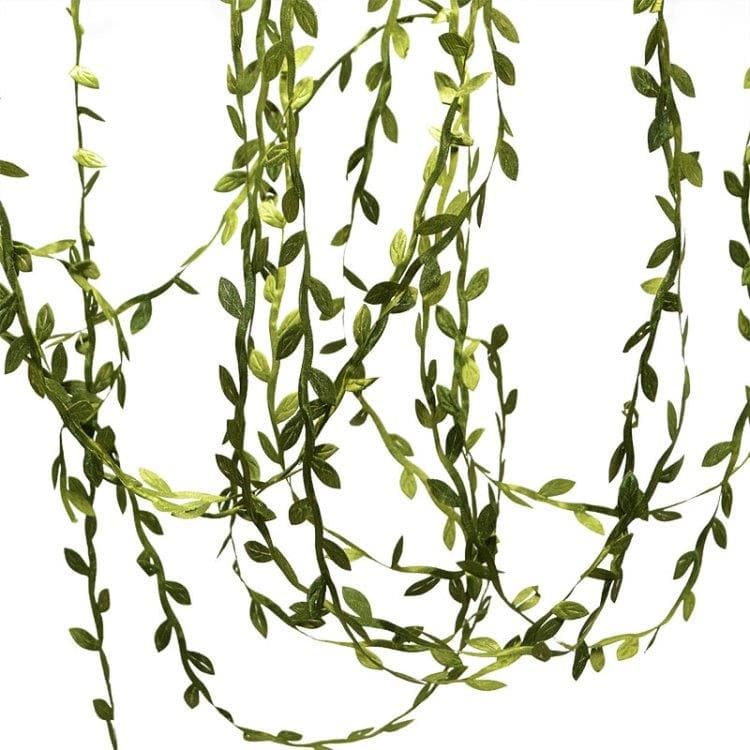 2-Pack Blomstergirlang gröna löv 2x10m