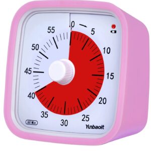 Visuell Time Timer 60 min - Perfekta Tidsverktyget för Barn -Rosa