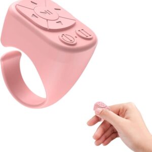 OBOSOE Bluetooth Fjrrkontroll Trdls Sidvndare & Fjrrutlsare fr iPhone, Android & Surfplattor