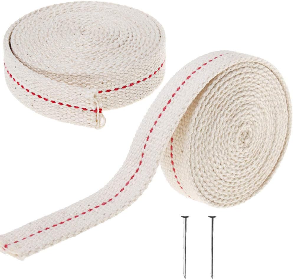 2 Rullar Platt Veke fr Oljelampa White