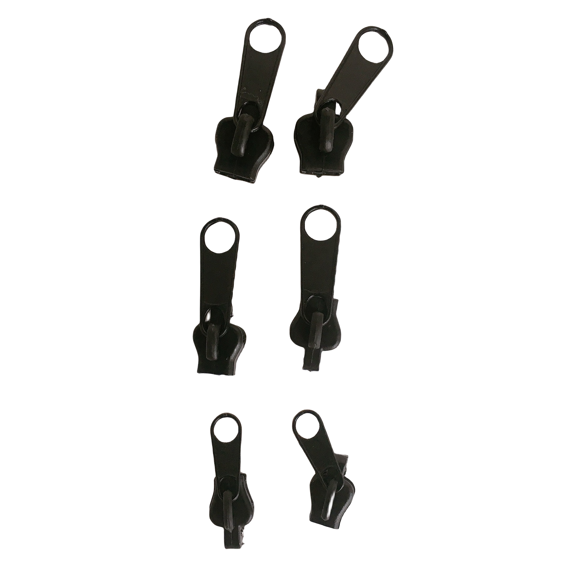 Universal blixtls lpare fr dragkedja 6-pack Black