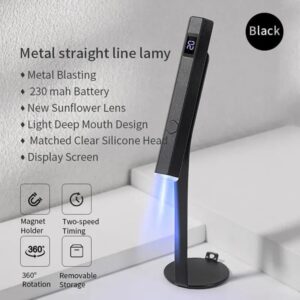 OBOSOE Portable Mini UV LED Nageltorkare, UV-ljus, 360 ° Rotation, Gel Emaill Lampa, Magnetisk Hållare, Snabbtorkning, Portabel