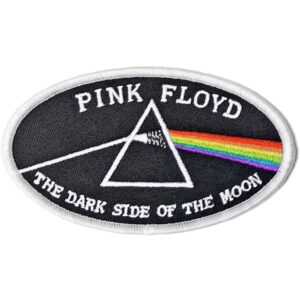 Pink Floyd Dark Side Of The Moon Oval Strykningspåtagbar lapp