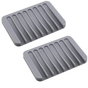 2-pack Tvålkopp i silikon med avrinning - Flera olika färger