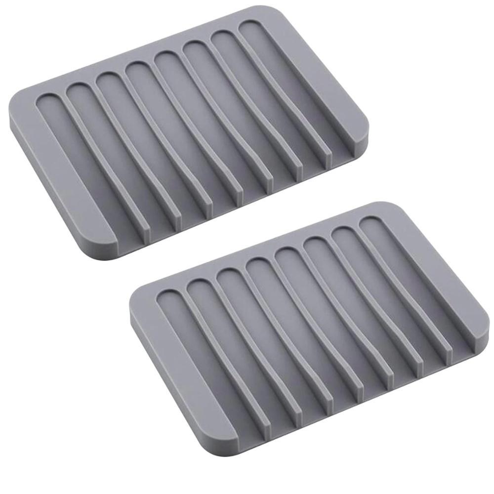 2-pack Tvålkopp i silikon med avrinning - Flera olika färger