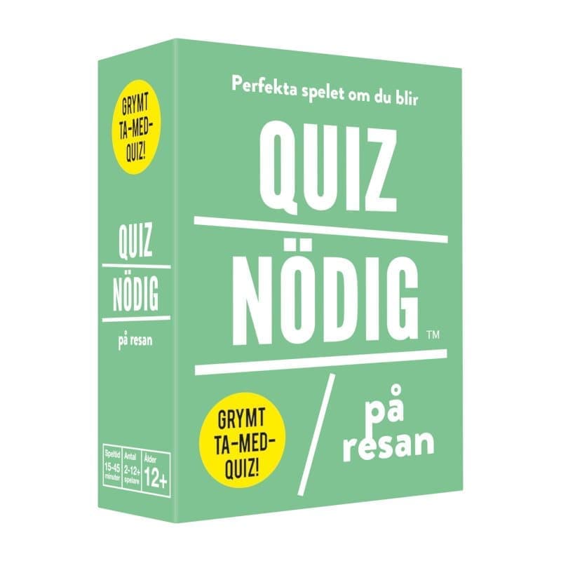Pocketspel "Quiznödig På resan"