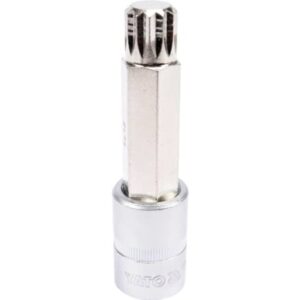 Yato YT-04357, 1 styck, Fläns med 12 splines, M17, Kromvanadinstål, Stål, 100 mm, 25,4 / 2 mm (1 / 2")