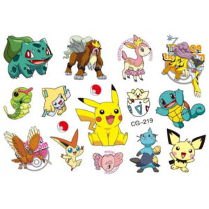 15-PACK Pokemon Tatuering