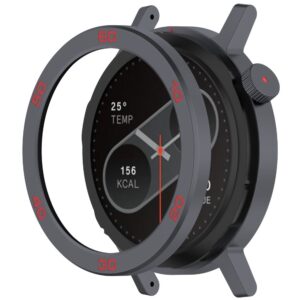 Nothing CMF Watch Pro 2 Watch Bezel med skärmfilm Watch Frame Metallringskydd - Grå / Röd