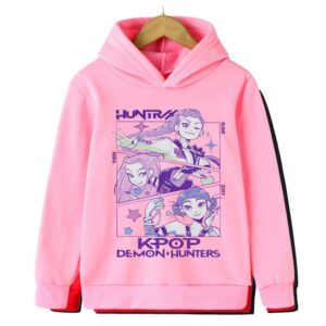2025 Kpop Demon Hunter Saja Hoodie - Casual sweatshirt för pojkar och flickor, långärmad streetwear