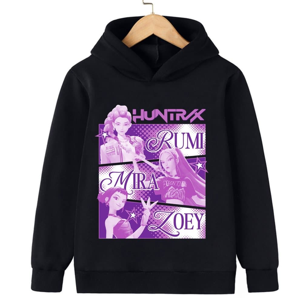2025 Kpop Demon Hunter Saja Hoodie - Casual sweatshirt för pojkar och flickor, långärmad streetwear