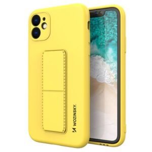 Wozinsky Kickstand Silikon Skal iPhone 12 Mini - Gul