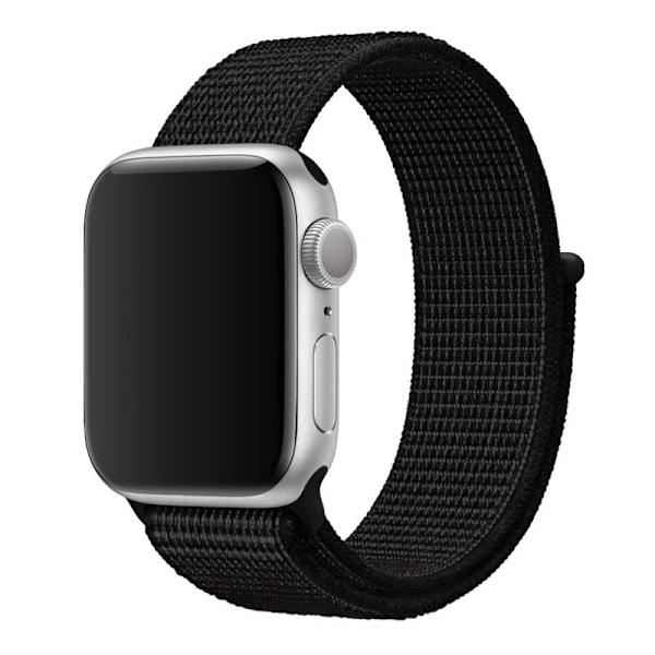 Apple Watch 38mm / 40mm / 41mm Armband Svart Nylon