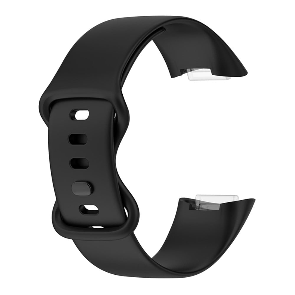Fitbit Charge 5 enkelt klockarmband i silikon - Svart
