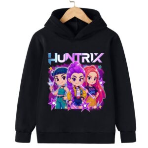 2025 Kpop Demon Hunter Saja Hoodie - Casual sweatshirt för pojkar och flickor, långärmad streetwear