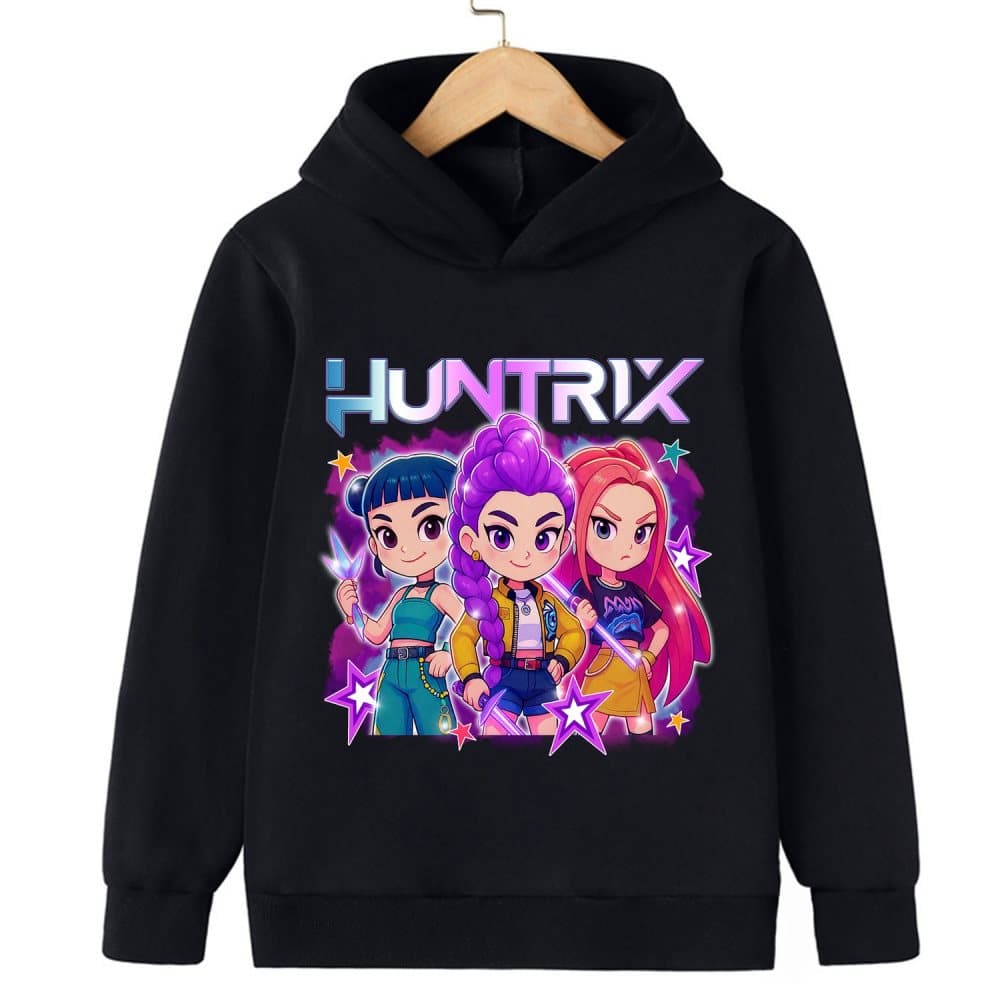 2025 Kpop Demon Hunter Saja Hoodie - Casual sweatshirt för pojkar och flickor, långärmad streetwear