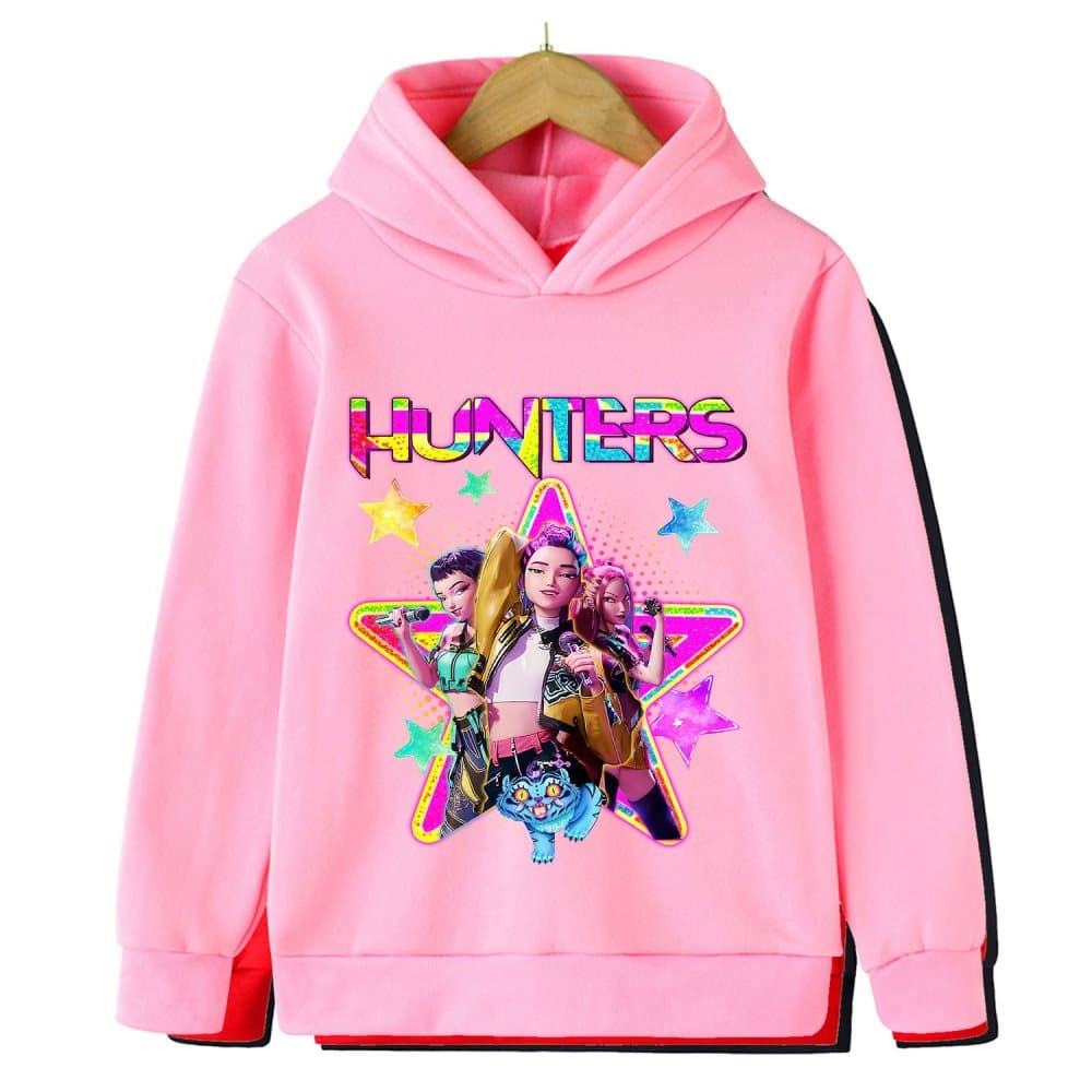 2025 Kpop Demon Hunter Saja Hoodie - Casual sweatshirt för pojkar och flickor, långärmad streetwear