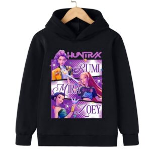 2025 Kpop Demon Hunter Saja Hoodie - Casual sweatshirt för pojkar och flickor, långärmad streetwear