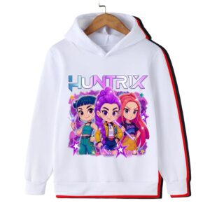 2025 Kpop Demon Hunter Saja Hoodie - Casual sweatshirt för pojkar och flickor, långärmad streetwear