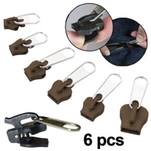 Kit fr omedelbar reparation av blixtlsdragkedja 6 delar Byttelar fr blixtlsdraghantag fr vskor