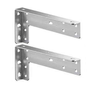 Kraftiga konsoler till flytande mbler 31,2cm 2-pack - Rostfritt Stl