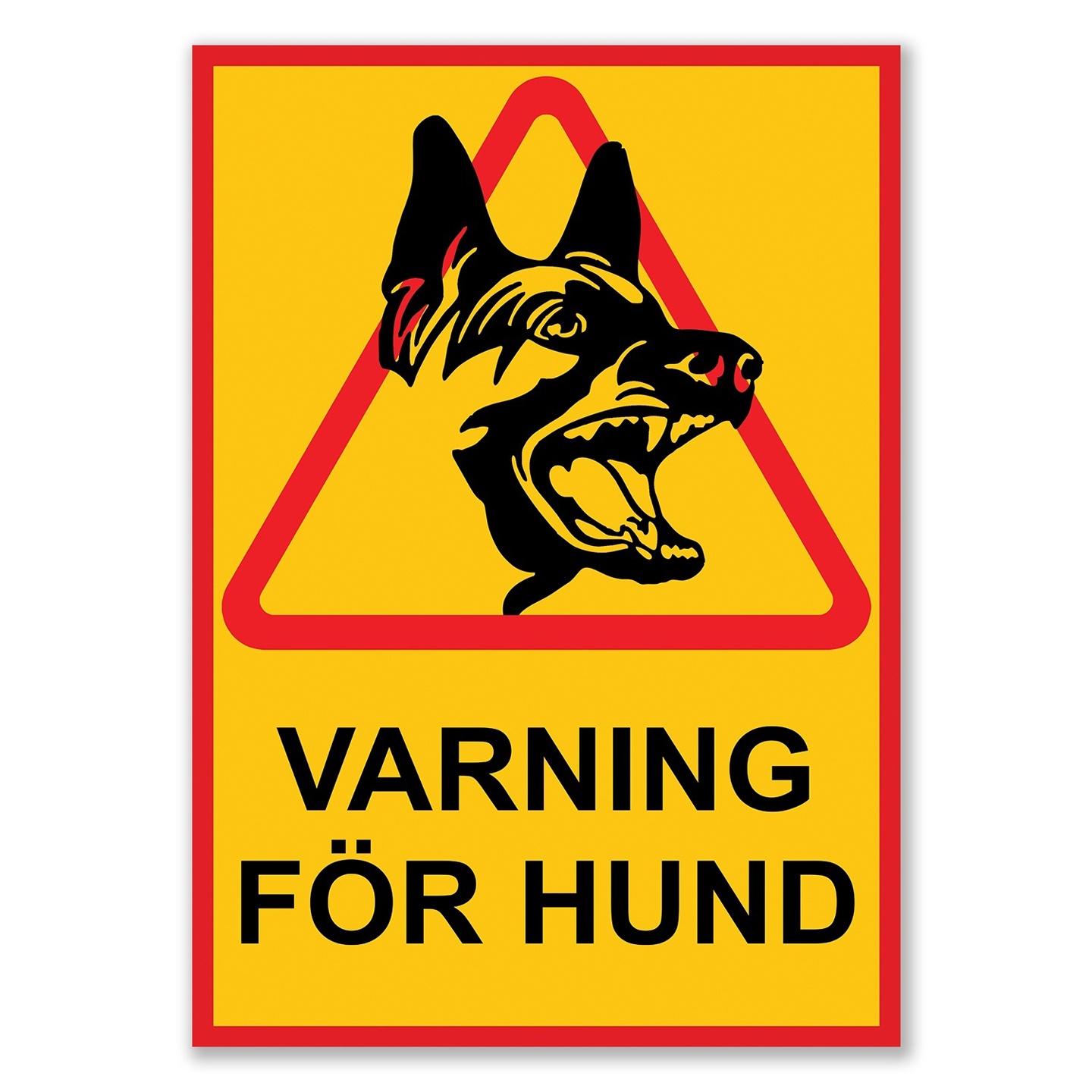 VARNING FR HUND Skylt - Hundskylt / Varningsskylt