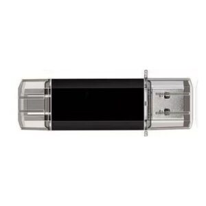 Kort 2-i-1 USB-minne Hghastighets USB 3.0 fr Dator och Mobil Black 32GB