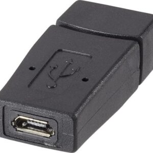 Renkforce RF-4297185, USB Type A, USB Micro B, Svart