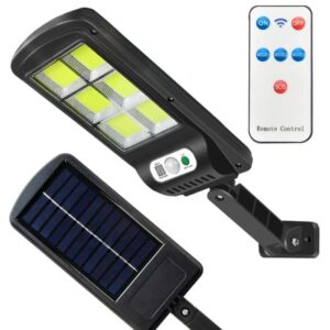 LED Strlkastare 90W med Solcell, Rrelsevakt och Skymningssensor IP67