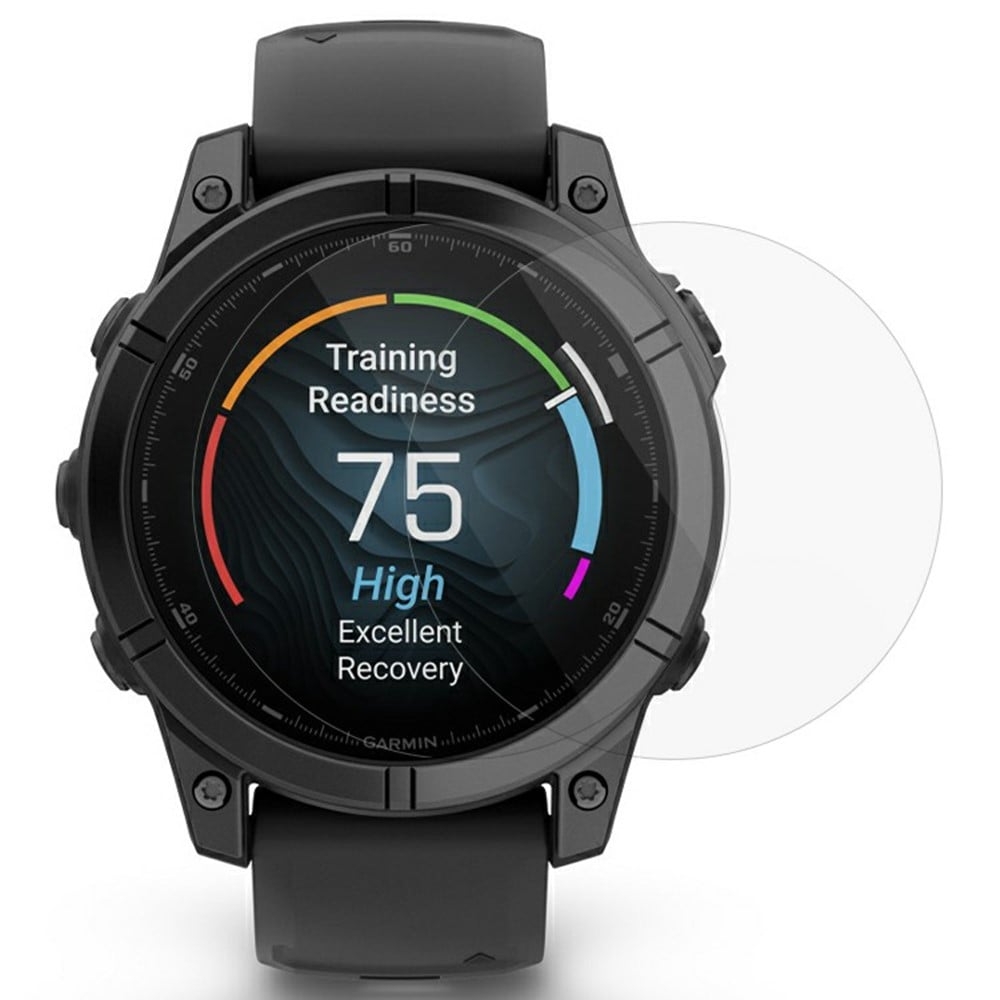 2Pcs Garmin Fenix E 47mm skärmskydd härdat glas 2.5D HD klocka skärmfilm