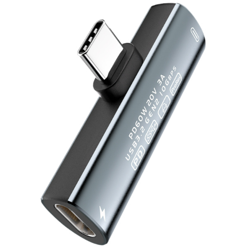 USB-C till USB-C-Adapter - 60W Snabbladdning & 10 Gbps Dataverfring