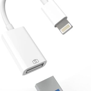 Lightning till USB Adapter Snabb Dataverfring, Kompatibel med iPhone & iPad